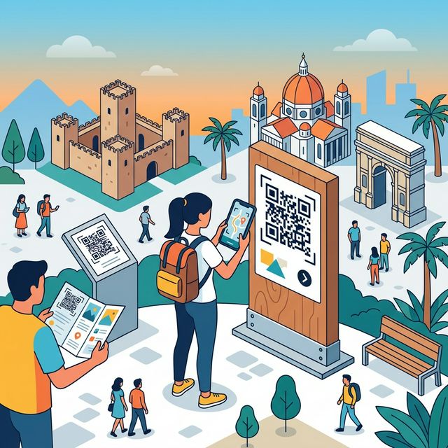 Tourist Place Code QR Code for Tourism | Bitsbender™ QR